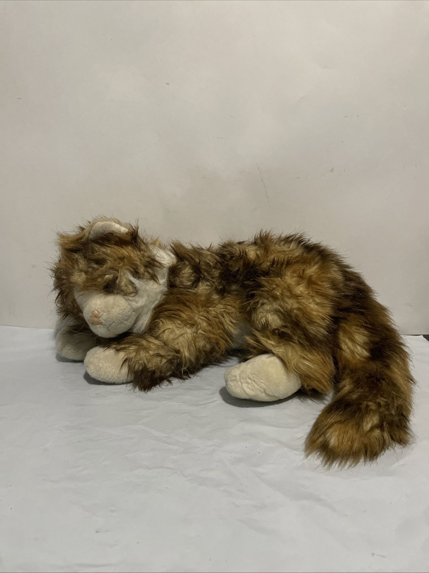 Vtg TY 15" Plush JUMBLES Calico Cat 2004 stuffed animal orange brown NO TAG