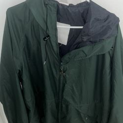 Green Windbreaker Jacket Sweater
