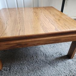 Solid Oak Coffee Table 