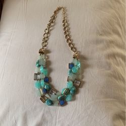 Woman’s Necklace With Beautiful Colored Stones