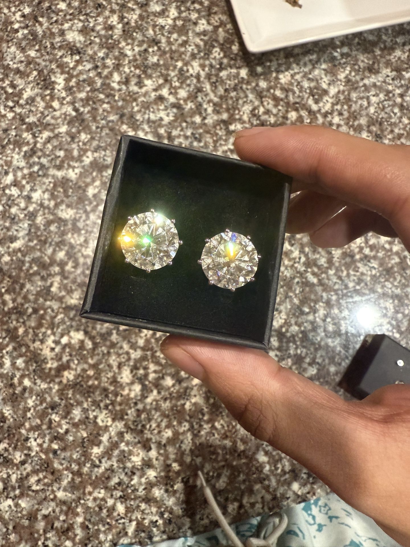 Diamond Test Approved Moissanite 15MM Earrings