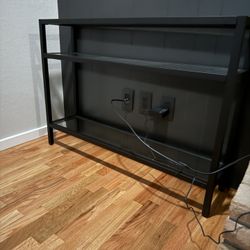 Like New Metal Glass Console Table 