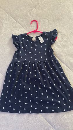 H&M Girls Navy Floral Dress