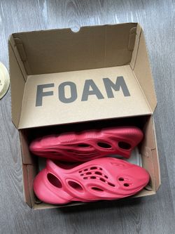 Red Yeezy Foam Sz 13 Men