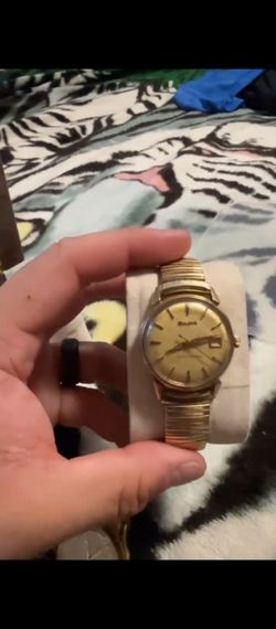 Bulova Gold-Tone Dress Watch with Date