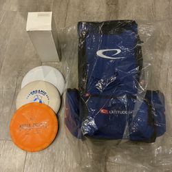 Disc Golf Bag, Discs, Bottle (Starter Kit)