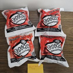 SEALED Pokemon 90s Vintage Burger King Toys Pikachu Set: 34-10, 35-10, 36-10