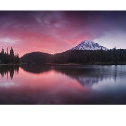 Puzzle-Shadow on The Lake-1000 Pieces Peaceful Lake and Mountain Nature Scenery Series Jigsaw Puzzles