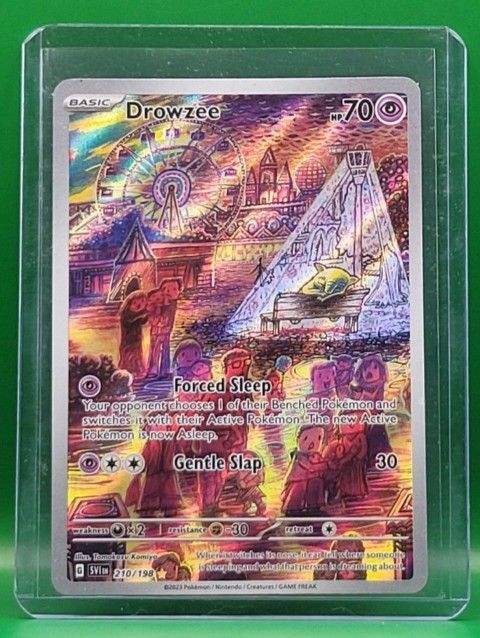 Pokemon TCG - Drowzee 210/198 Sv01: Scarlet & Violet Base Illustration Rare LP to NM