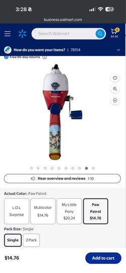 Paw patrol fishing poles