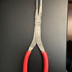 Snap-on™ 411CF 11" Long Reach 35 degree Bent Needle Nose Pliers