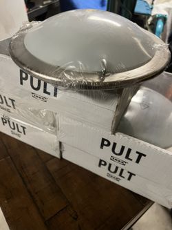 6 - Ikea PULT steel Ceiling Lights