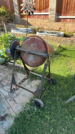 Portable Cement Mixer on Wheels