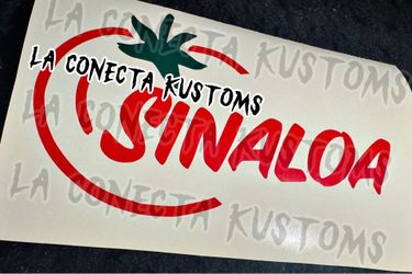 Brand new custom Sinaloa vinyl sticker