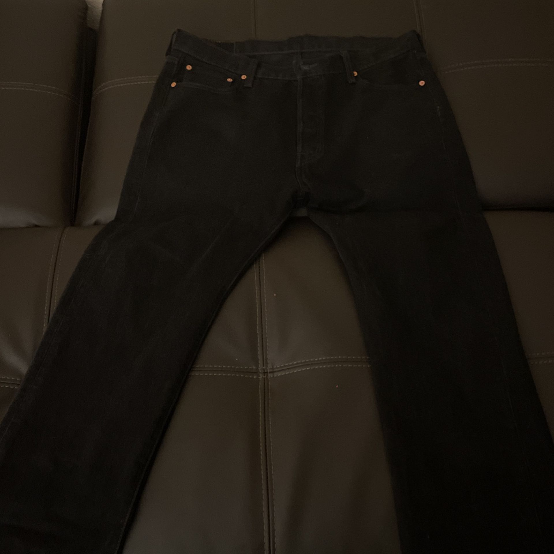 Used Black 501 Jeans
