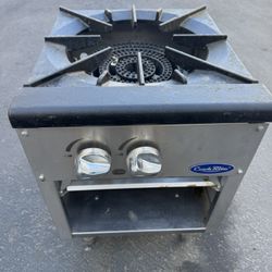 CookRite Commercial Single Burner Stock Pot Range + Stand — High BTU