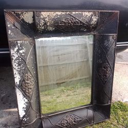 XL Antique Glass Mirror