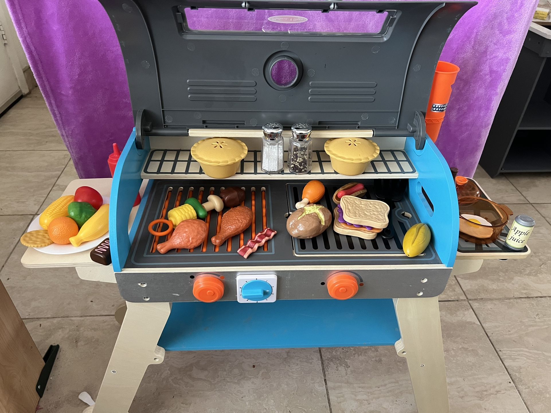 Melissa and Doug Wooden Barbecue Grill
