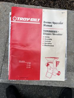 Troy Bilt Super Tomahawk Chipper /  Shredder