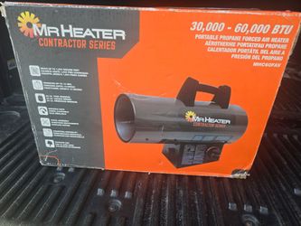 Contractor Series 60,000 BTU Forced Air Propane Torpedo Space Heater .