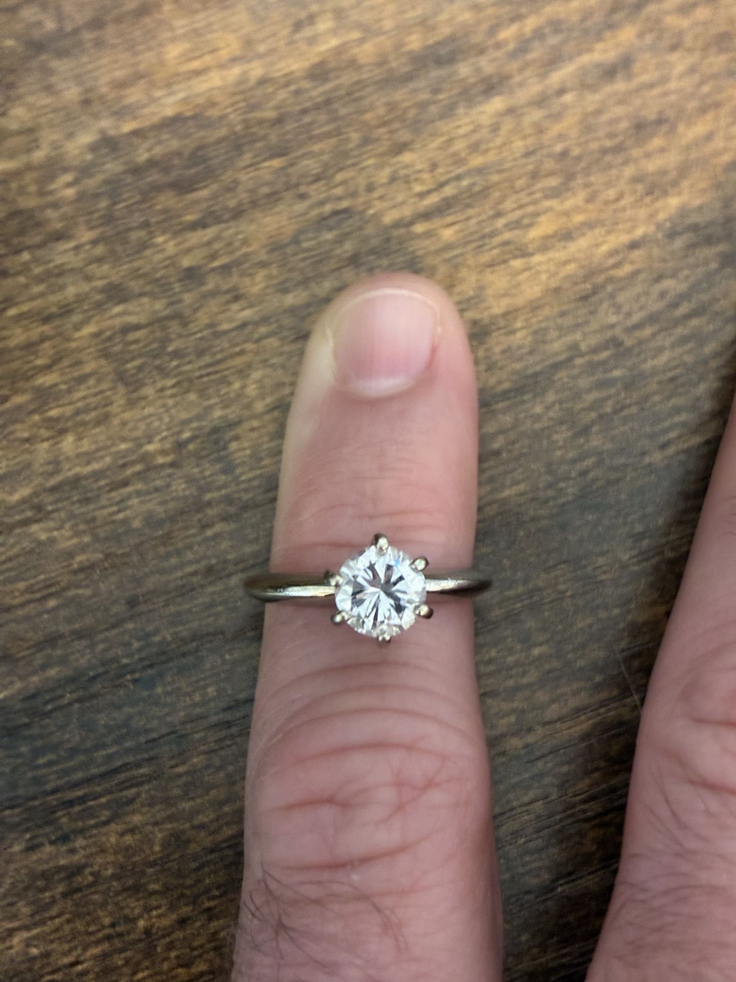 Solitaire Diamond Engagement Ring