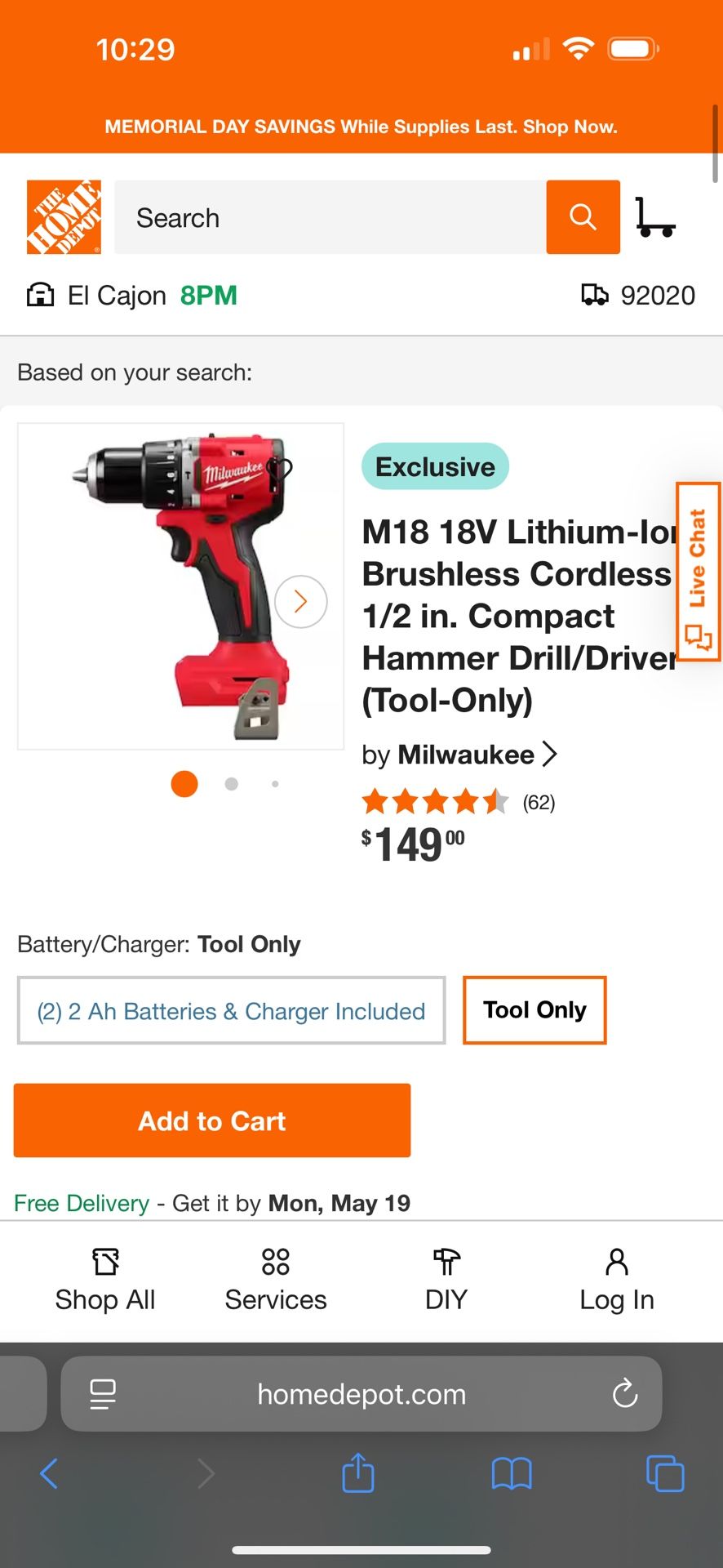 Milwaukee M18 Compact Brushless/Drill hammer drill