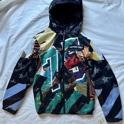 Members Only Jacket Mens Medium Green Windbreaker 1975 Sprint Hooded Adult - NEW