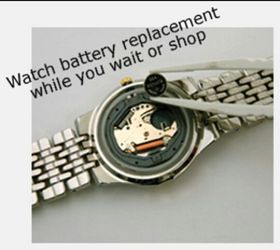 Watch battery car remote battery replacement and jewelry fix