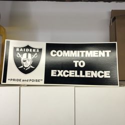 Los Angeles Raiders Poster Board