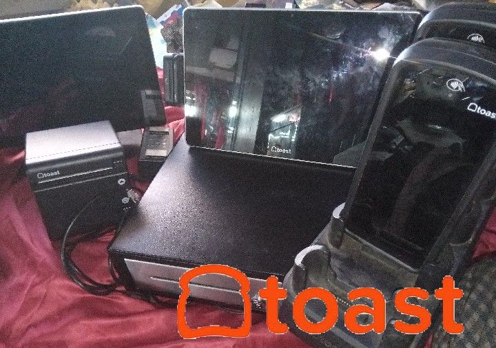 Toast Pos Cash Register Card Reader And Receipt Printer