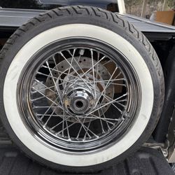 Softail Front Rim & New Tire. Rear Rim 