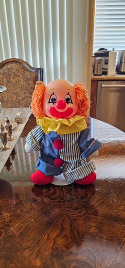 1982 Dakin Clown Cherry Teary 2 Face Doll Vintage / Collectible / Collector / Rare / Plush / Toy / Figure / Plushie / Gift / 80s / Decorative