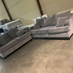 fabric sofa & loveseat 