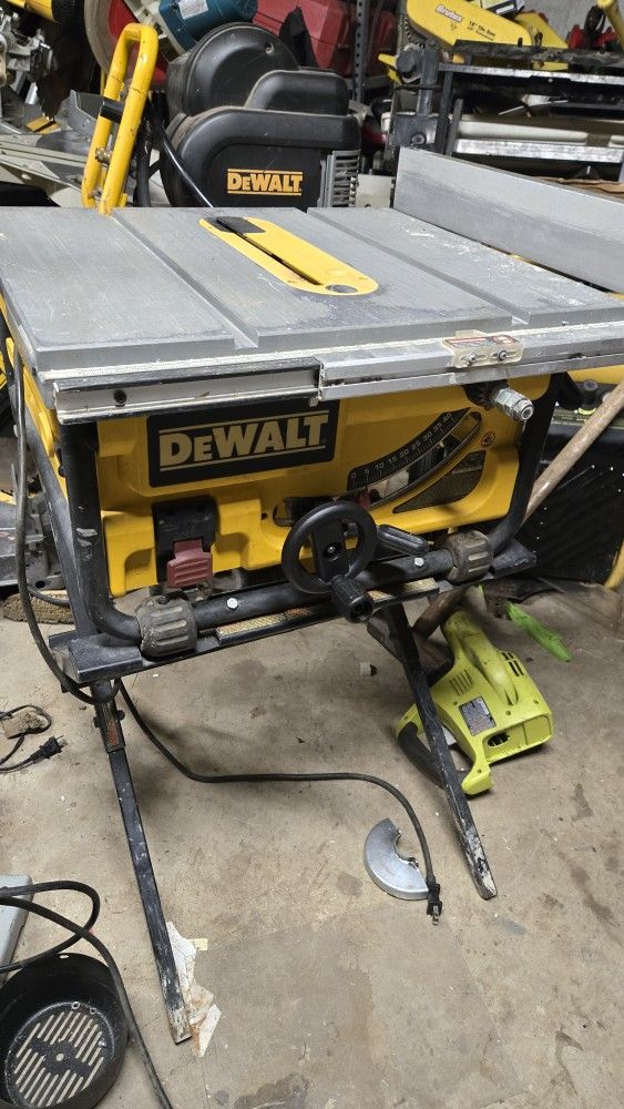 10 in Dewalt Table Saw & Stand