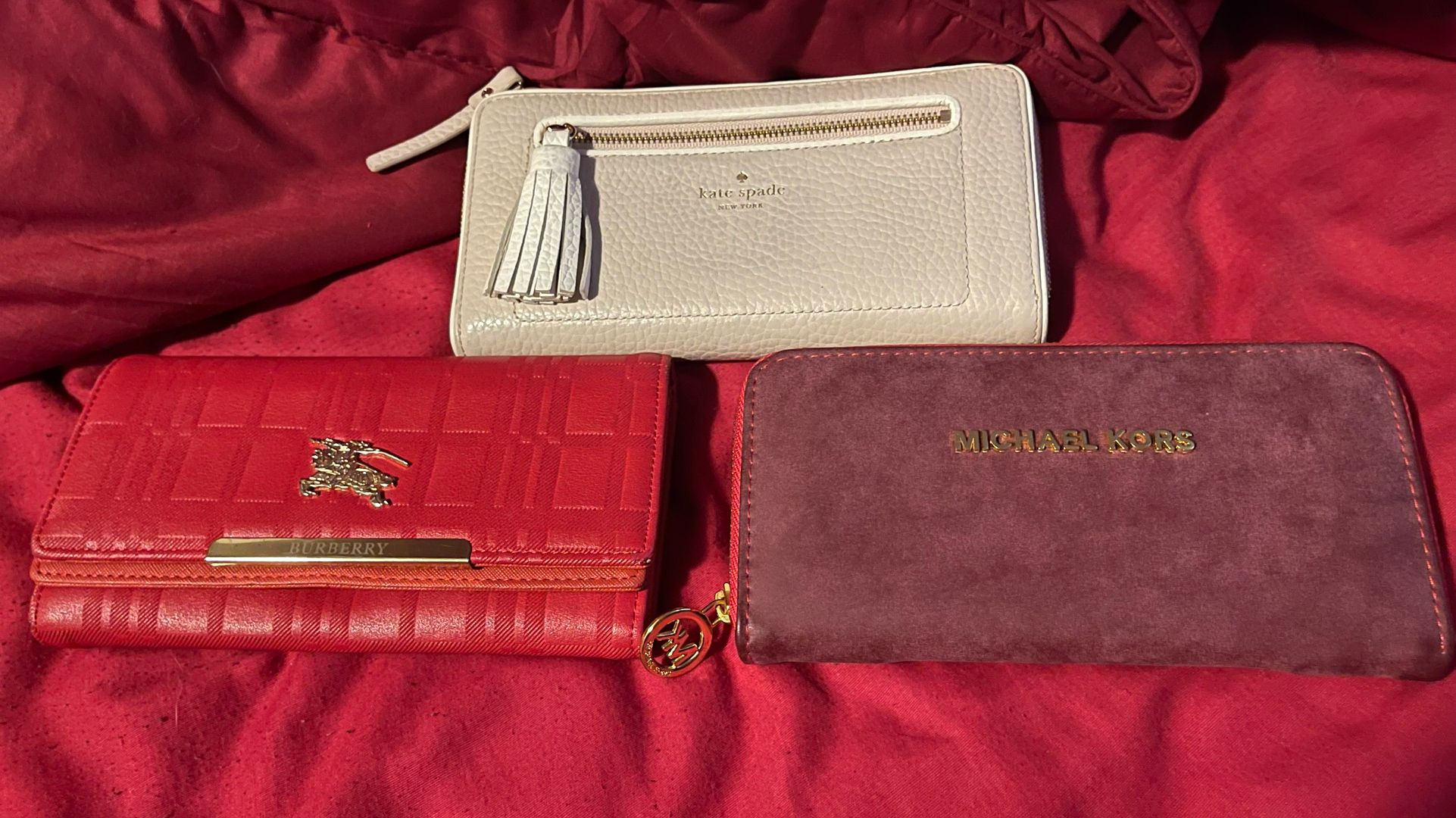 Pre-owned Fashionable Wallets Each For $30 Or All 3 For$80