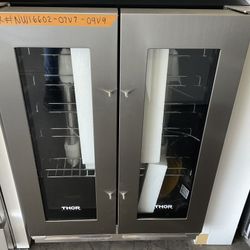 New In The Box Thor  kitchen 42 Bottle Dual  Zone Built-In Wine Cooler