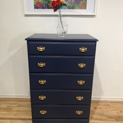 Blue Vertical Dresser