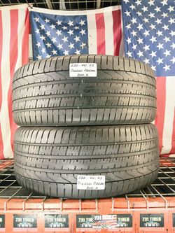 ✅ 2 USED TIRES 285/40ZR22 PIRELLI PZERO MAX PERFORMANCE 285 40 22