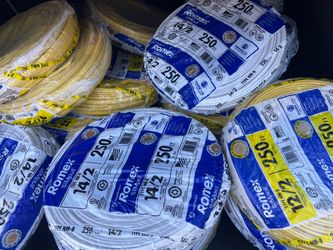 Electrical wire rolls 12/2 and 14/2