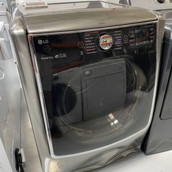 Graphite Steel 9.0 Cu. Ft. Smart WiFi Enabled Electric Dryer With TurboSteam 