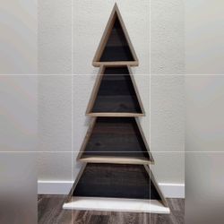 Artisian Wood Christmas Tree Shelves