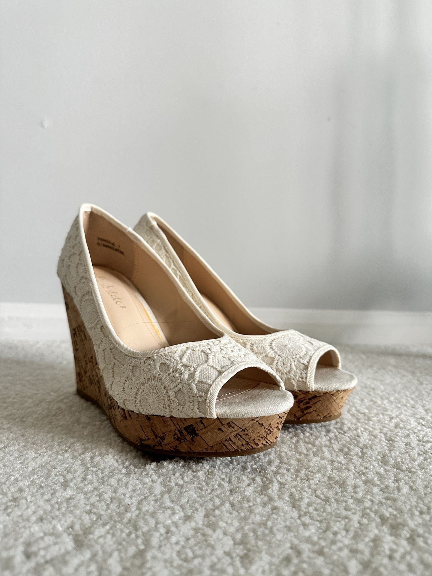 Altar'd State Laced Wedges - Never Worn!