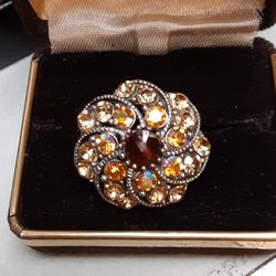 Adjustable Rhinestone Ring