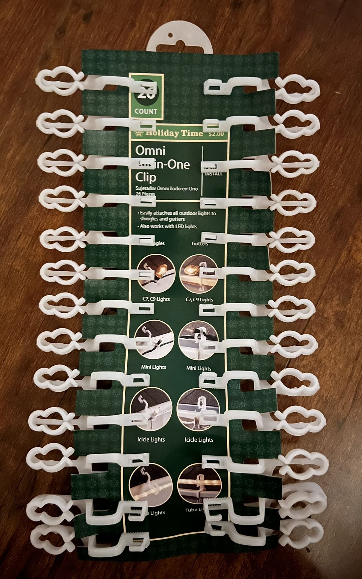 Omni All In One Clip For Attaching Outdoor Lights To Shingles Sbd Gutters 26 In Each Pack 4 Pack Set