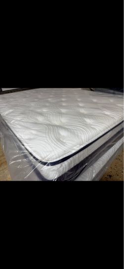 🛏️ BRAND NEW QUEEN BIG FIG LUXE PILLOW-TOP MATTRESS