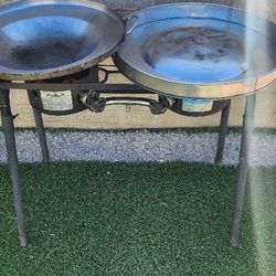 Camp Chef 2 Burner Outdoor Stove Tacos Fryer Wok Cazo Disc 