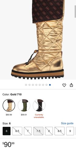 GUESS Women's Ladiva Over-The-Knee Boot In Gold