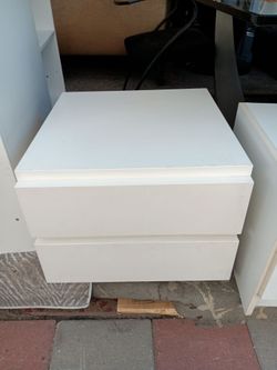 Handle free white Nightstand
 $100 OBO