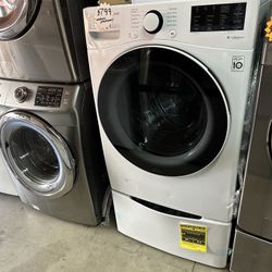 Lg Washer With Pedestal Washer