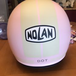 Nolan Flat Pink Women’s Motorcycle Helmet Size M
